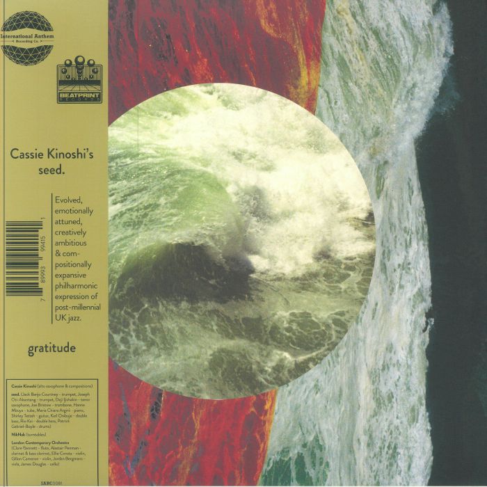 CASSIE KINOSHI'S SEED with NIKNAK/LONDON CONTEMPORARY ORCHESTRA - Gratitude vinyl sleeve