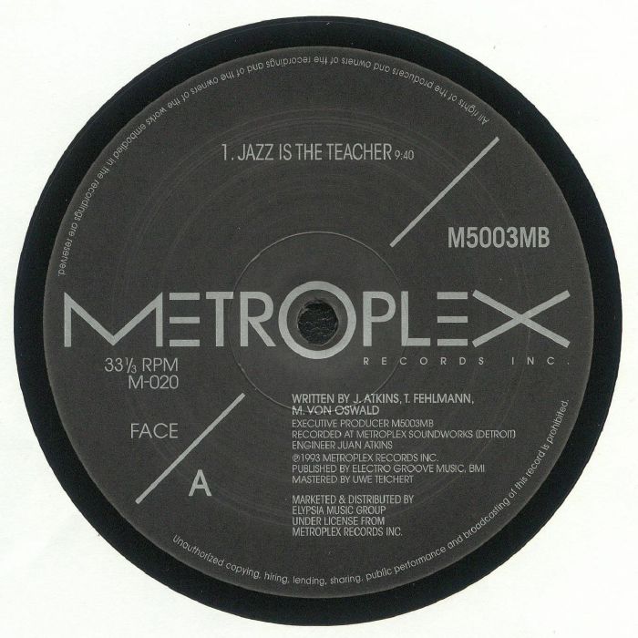 MODEL 500/3MB - Jazz Is The Teacher (remastered) vinyl sleeve