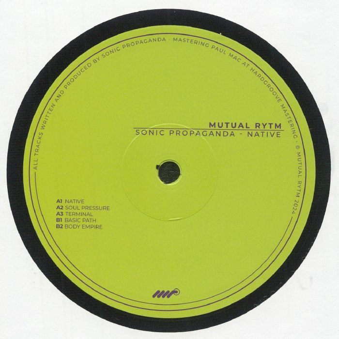 SONIC PROPAGANDA, Native vinyl sleeve