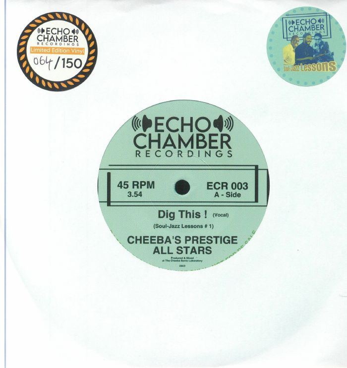 CHEEBA'S PRESTIGE ALL STARS - Dig This! vinyl sleeve