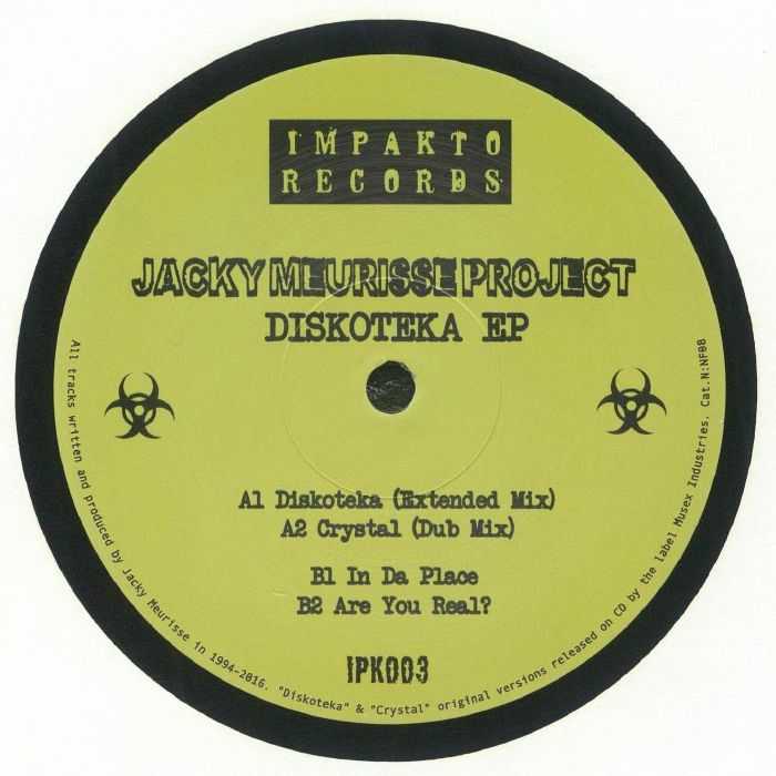 JACKY MEURISSE PROJECT - Diskoteka EP vinyl sleeve