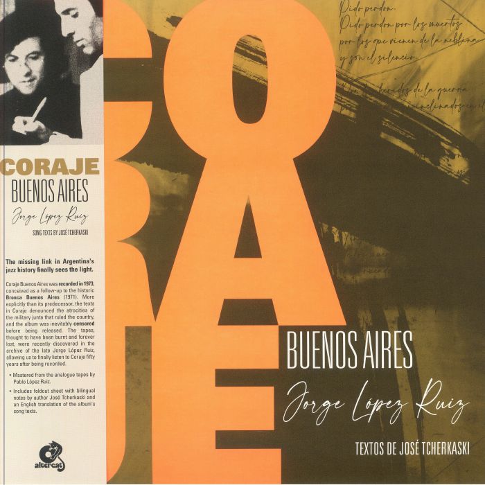 LOPEZ RUIZ, Jorge - Coraje Buenos Aires vinyl sleeve