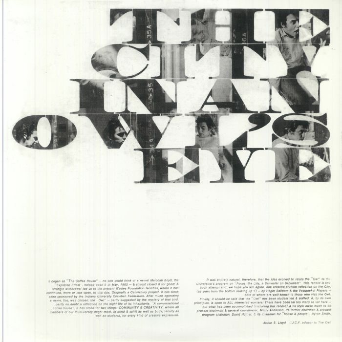 SALLOOM, Roger/THE VEST POCKET PLAYERS - The City In An Owl's Eye vinyl sleeve