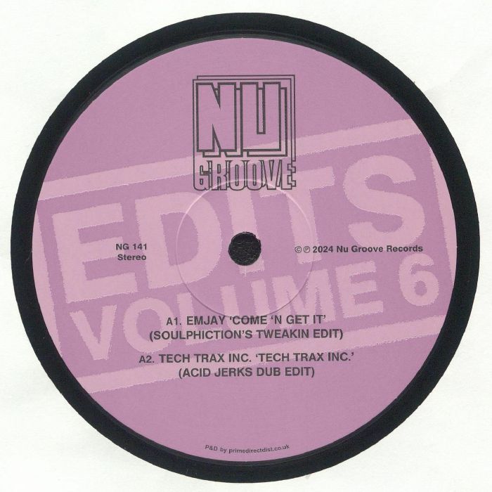 EMJAY/TECH TRAX INC/DEE GORGEOUS/NY HOUSE'N AUTHORITY - Nu Groove Edits Vol 6 vinyl sleeve