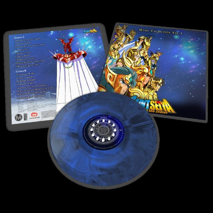 MAKE UP/ANDROMEDA HARMONIC ORCHESTRA - Saint Seiya Knights Of The Zodiac: Music Collection Vol 3 (Soundtrack) vinyl sleeve