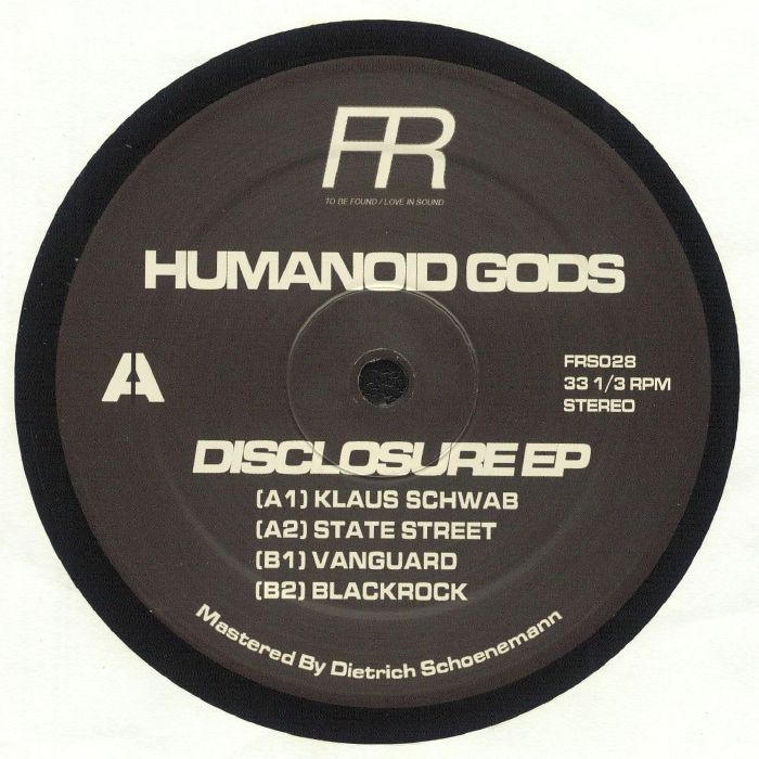 HUMANOID GODS - Disclosure EP vinyl sleeve