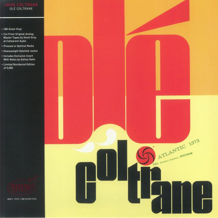 COLTRANE, John - Ole Coltrane (reissue) vinyl sleeve
