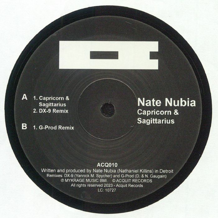 NUBIA, Nate - Capricorn & Sagittarius vinyl sleeve