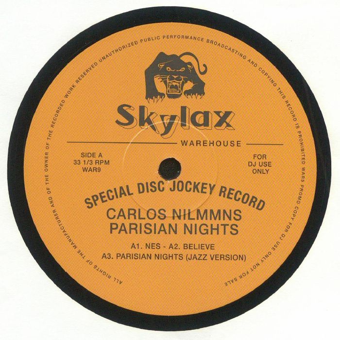NILMMNS, Carlos - Parisian Nights vinyl sleeve