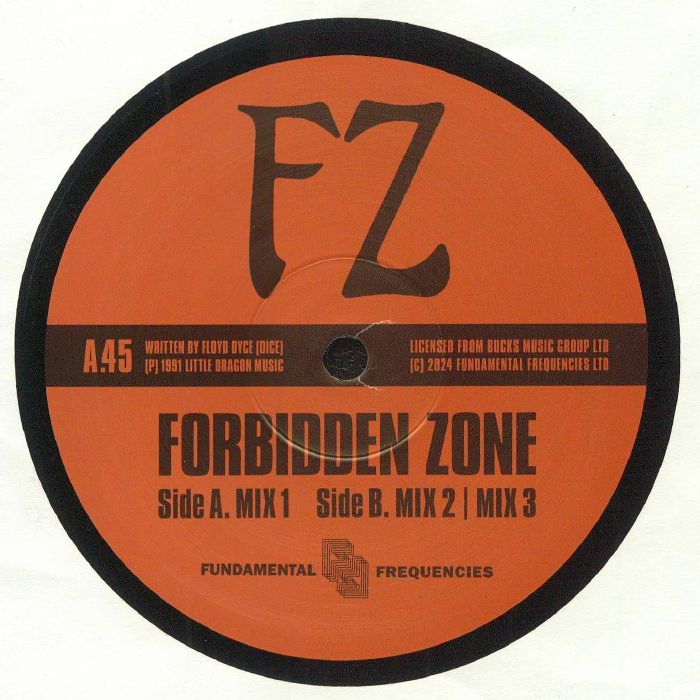 FZ - Forbidden Zone vinyl sleeve