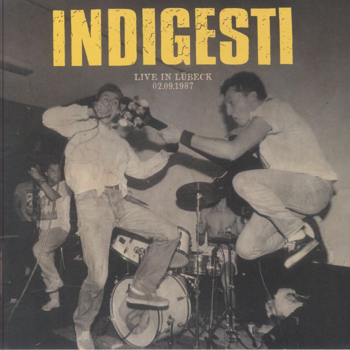 INDIGESTI - Live In Lubeck 02/09/1987 (remastered) vinyl sleeve
