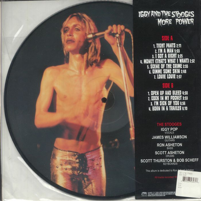 IGGY & THE STOOGES - More Power (reissue) vinyl sleeve