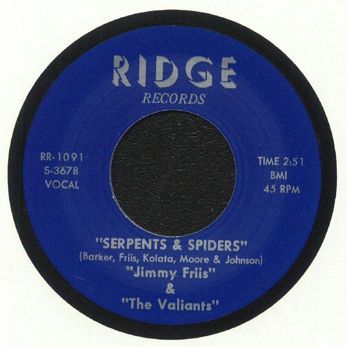 FRIIS, Jimmy/THE VALIANTS - Serpents & Spiders vinyl sleeve