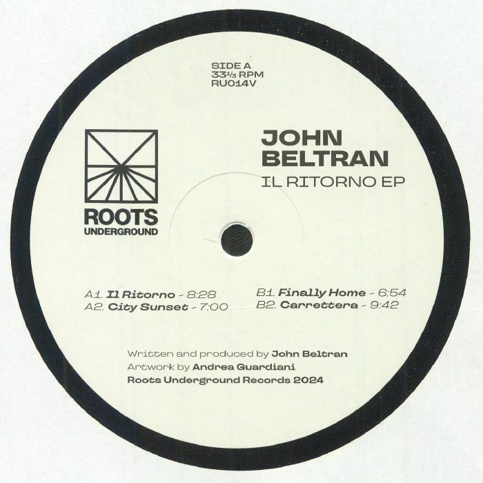 BELTRAN, John - Il Ritorno EP vinyl sleeve