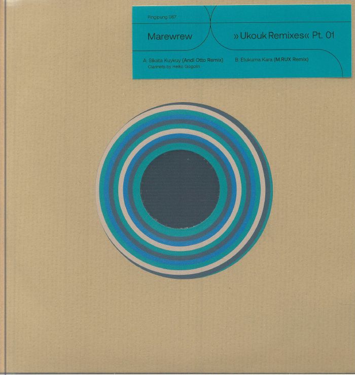 MAREWREW - Ukouk Remixes Pt 1 vinyl sleeve