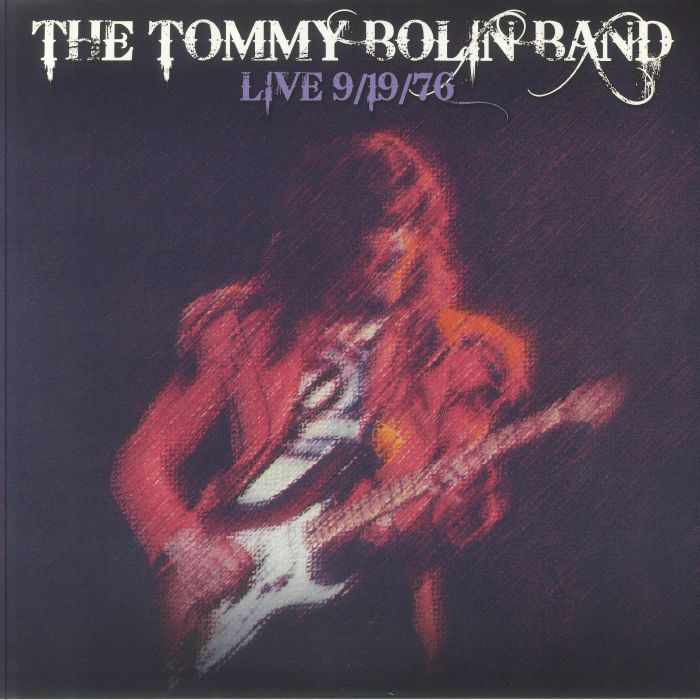 TOMMY BOLIN BAND, The - Live 9/19/1976 vinyl sleeve