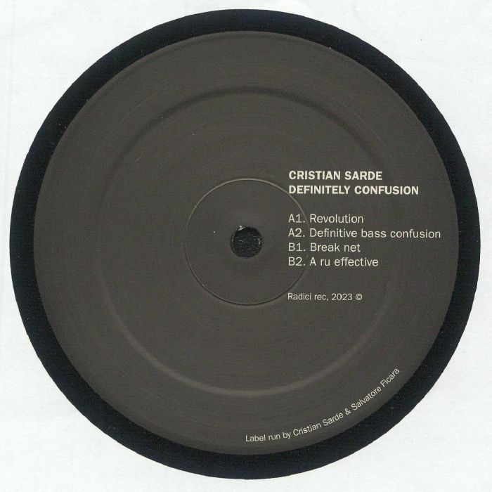 SARDE, Cristian - Definitely Confusion vinyl sleeve