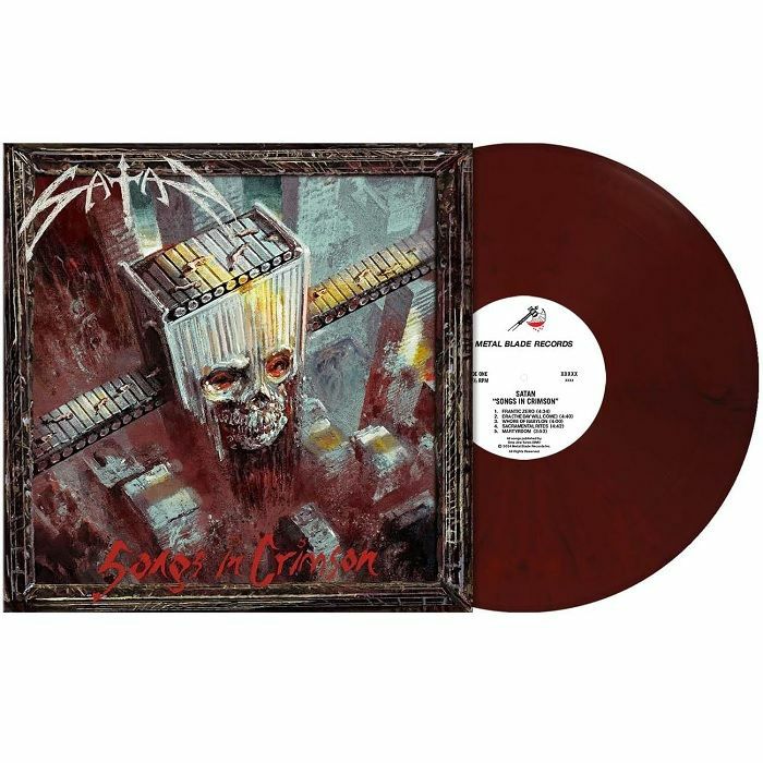 SATAN - Songs In Crimson vinyl sleeve