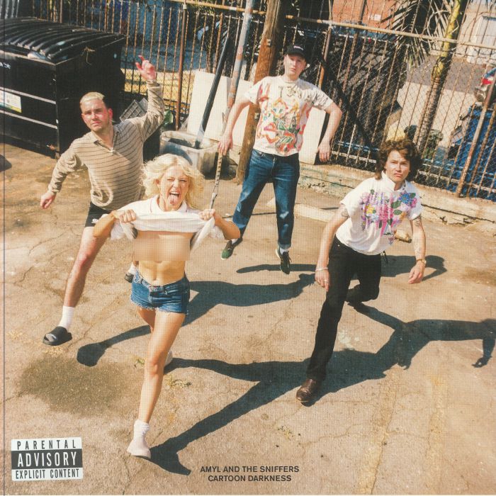 AMYL & THE SNIFFERS - Cartoon Darkness vinyl sleeve