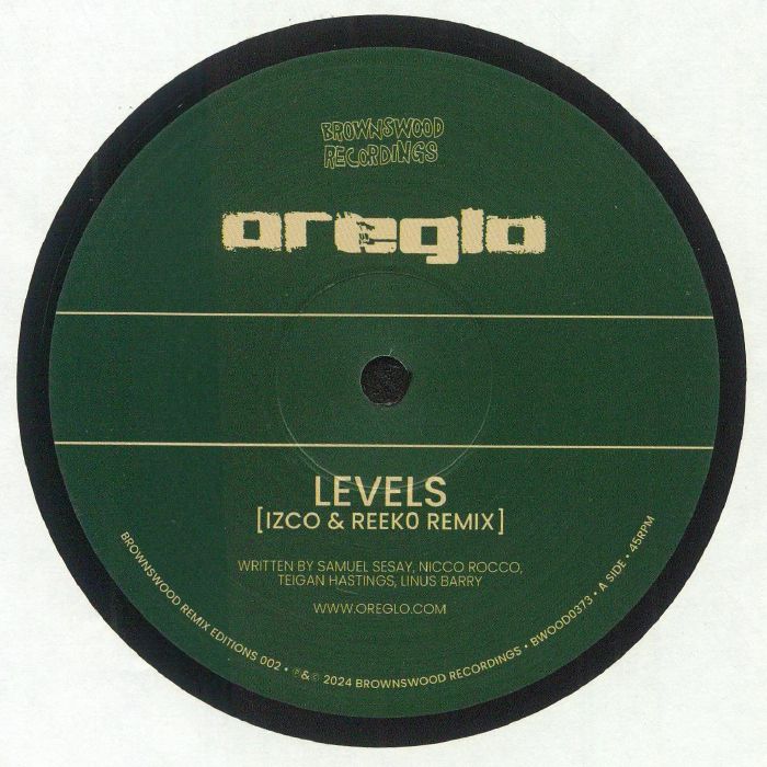 OREGLO - Brownswood Remix Editions 002 vinyl sleeve