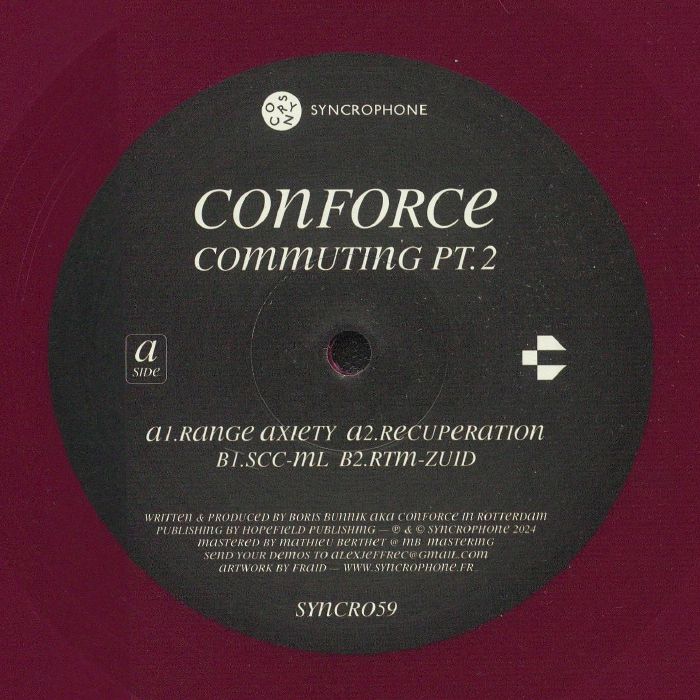 CONFORCE - Commuting Part 2 vinyl sleeve