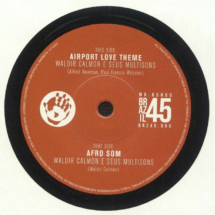 Waldir Calmon - Airport Love Theme / Afro Som vinyl sleeve