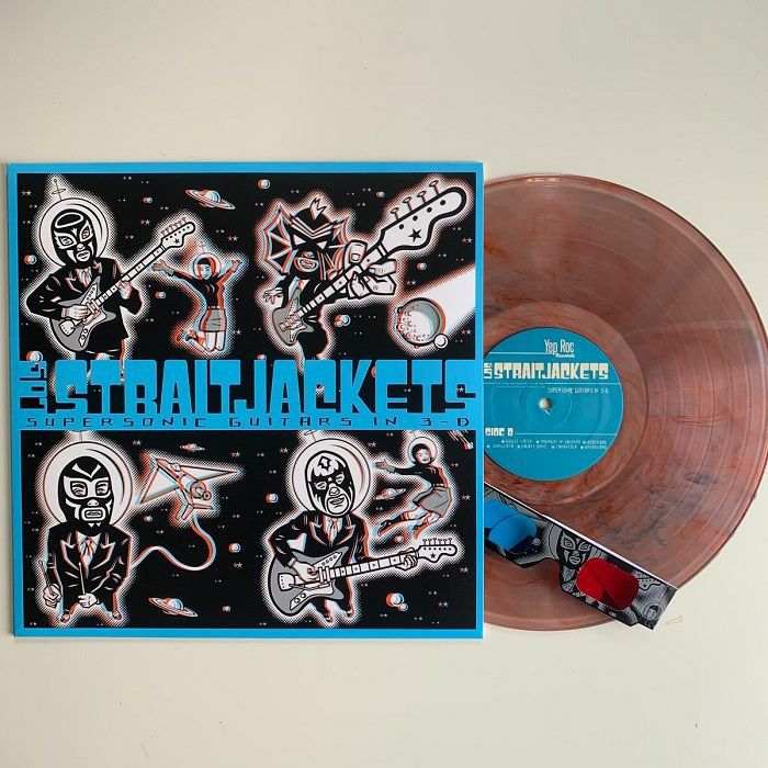 LOS STRAITJACKETS - Supersonic Guitars In 3D (reissue) vinyl sleeve