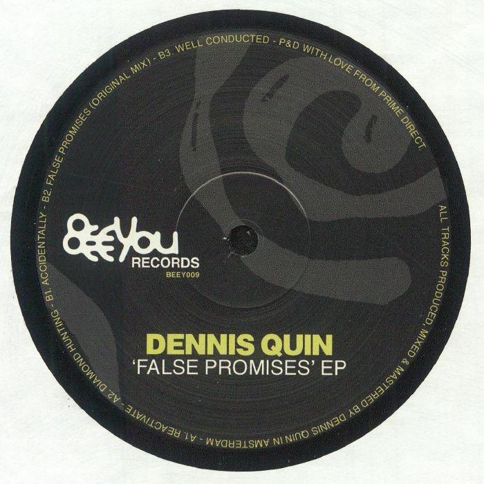 QUIN, Dennis - False Promises EP vinyl sleeve
