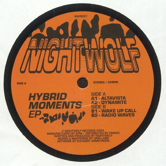 NIGHTWOLF - Hybrid Moments EP vinyl sleeve