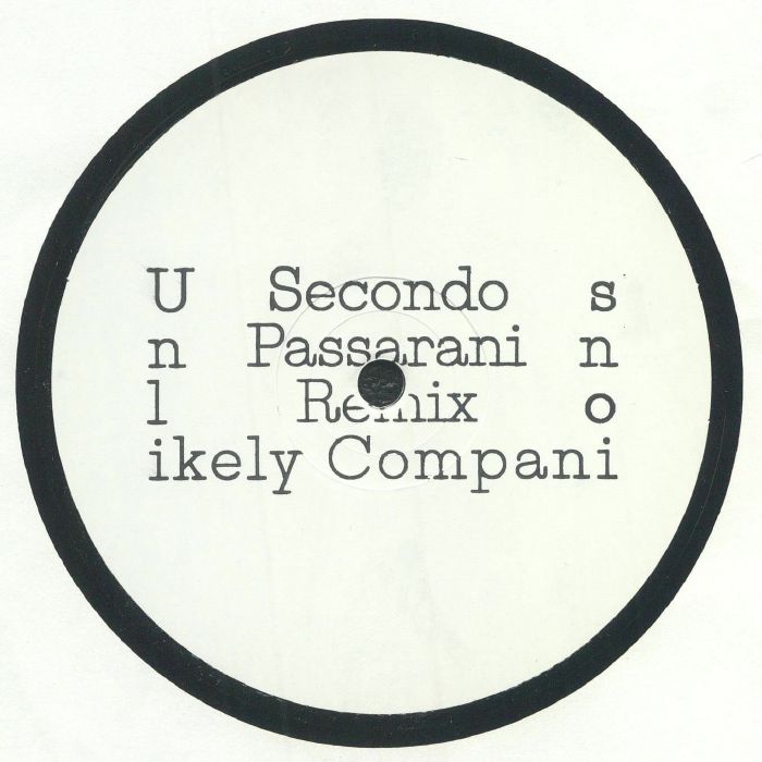 SECONDO - Unlikely Companions vinyl sleeve