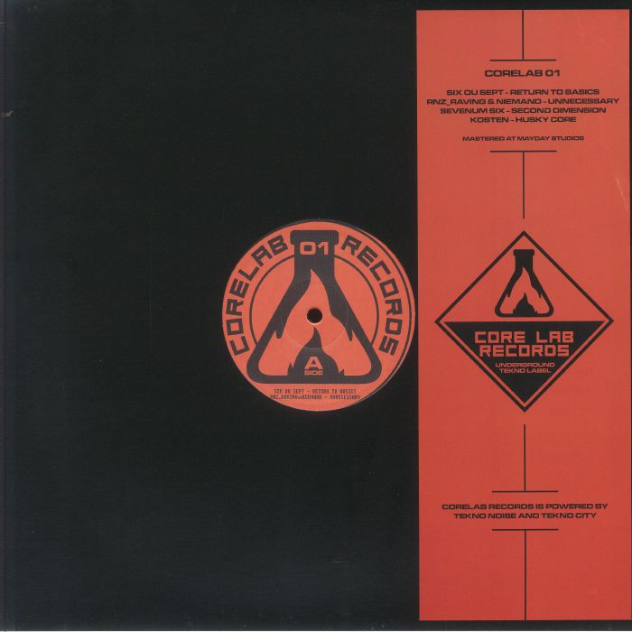 SIX OU SEPT/RNZ RAVING/NIEMAND/SEVENUM SIX/KOSTEN - CORELAB 01 vinyl sleeve