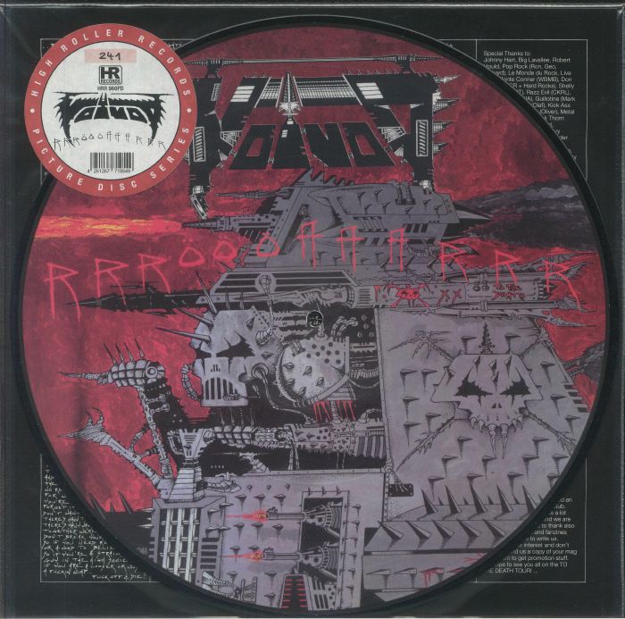 VOIVOD - Rrroooaaarrr (remastered) vinyl sleeve