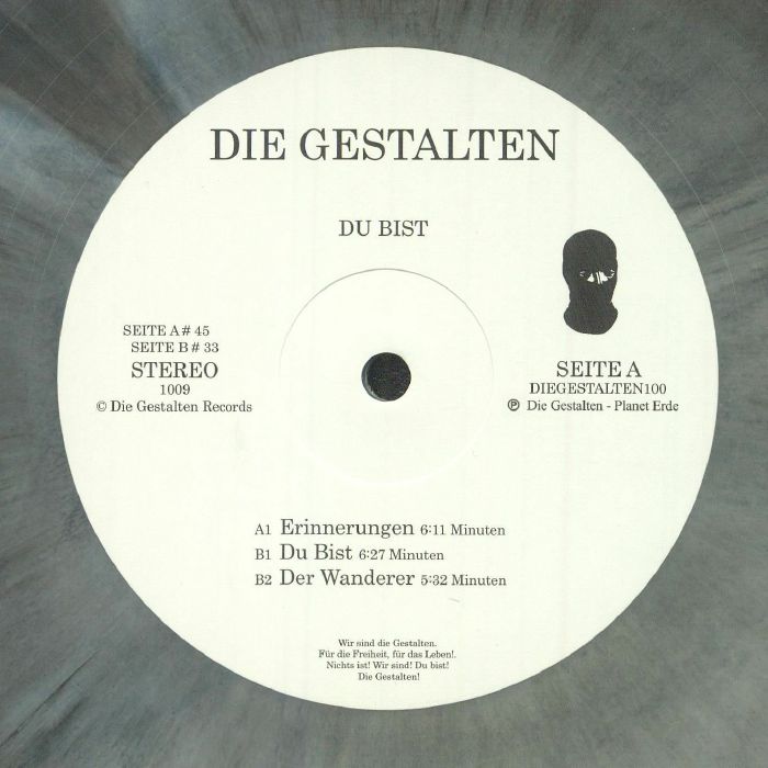 DIE GESTALTEN - Du Bist vinyl sleeve