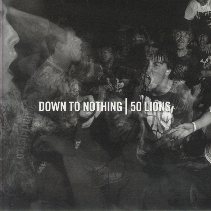 DOWN TO NOTHING/50 LIONS - Split (reissue) vinyl sleeve