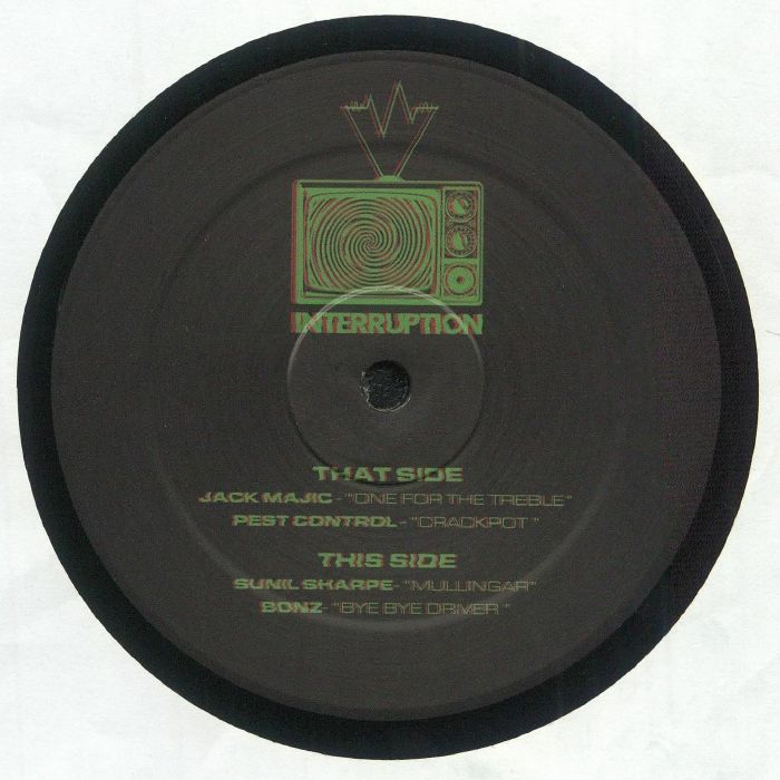 MAJIC, Jack/PEST CONTROL/SUNIL SHARPE/BONZ - Interruption Records 008 vinyl sleeve