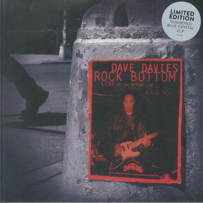 DAVIES, Dave - Rock Bottom: Live At The Bottom Line (20th Anniversary Edition) vinyl sleeve