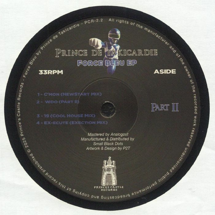 PRINCE DE TAKICARDIE - Force Bleu EP Part II vinyl sleeve