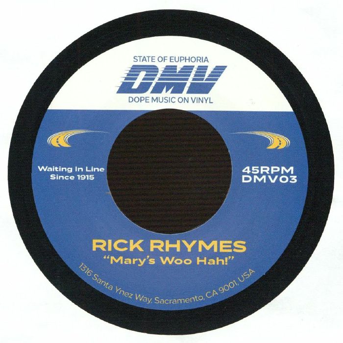 RICK RHYMES/RED HOT HANCOCK - Mary's Woo Hah! vinyl sleeve