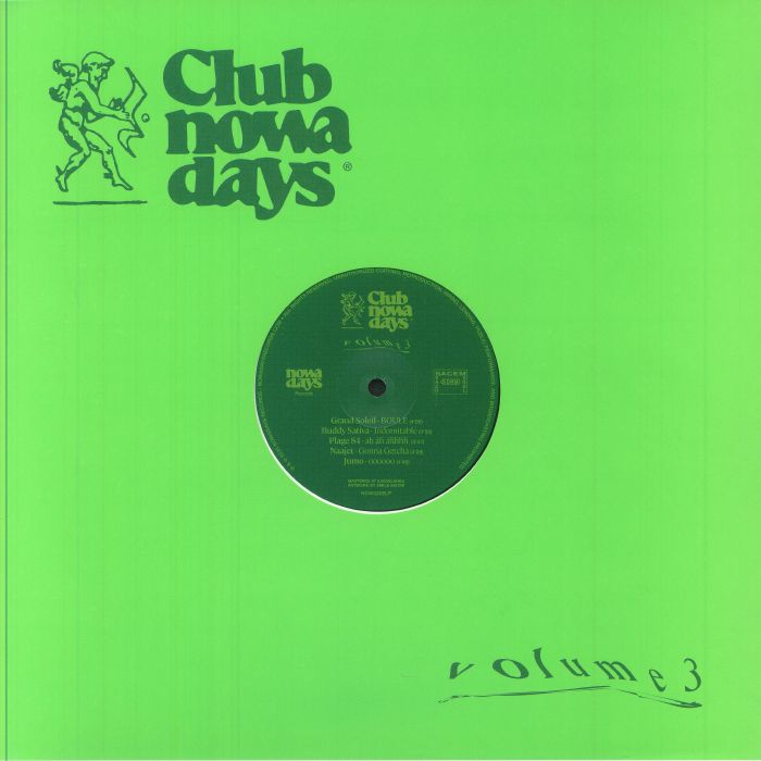 VARIOUS - Club Nowadays Vol 3 & 4 vinyl sleeve