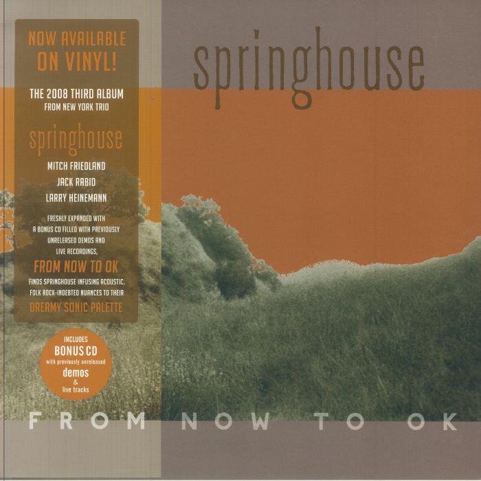 SPRINGHOUSE - From Now To Ok vinyl sleeve