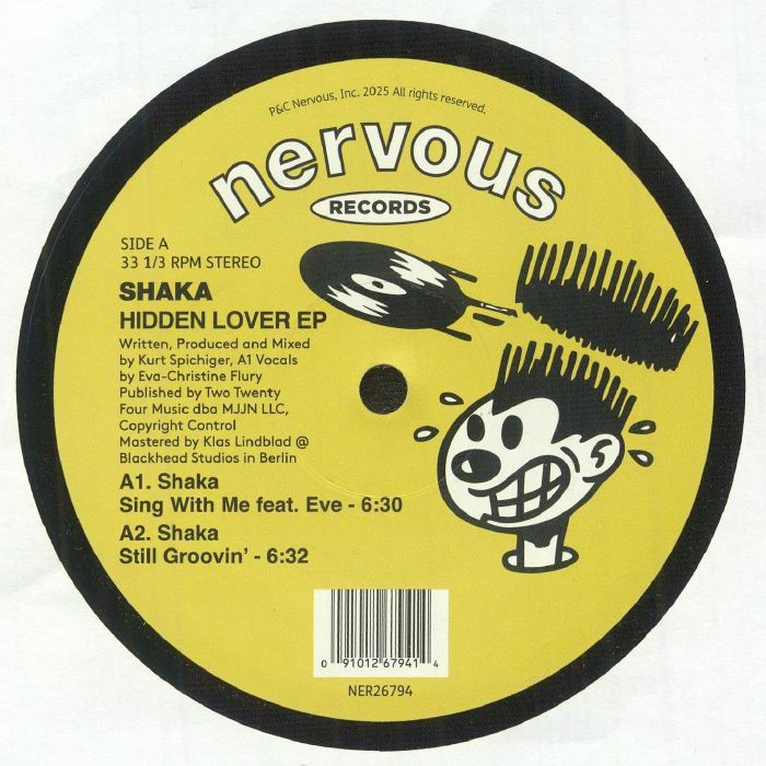 SHAKA - Hidden Lover EP vinyl sleeve