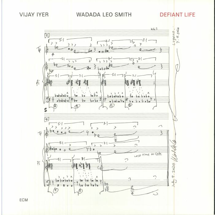 IYER, Vijay/WADADA LEO SMITH - Defiant Life vinyl sleeve