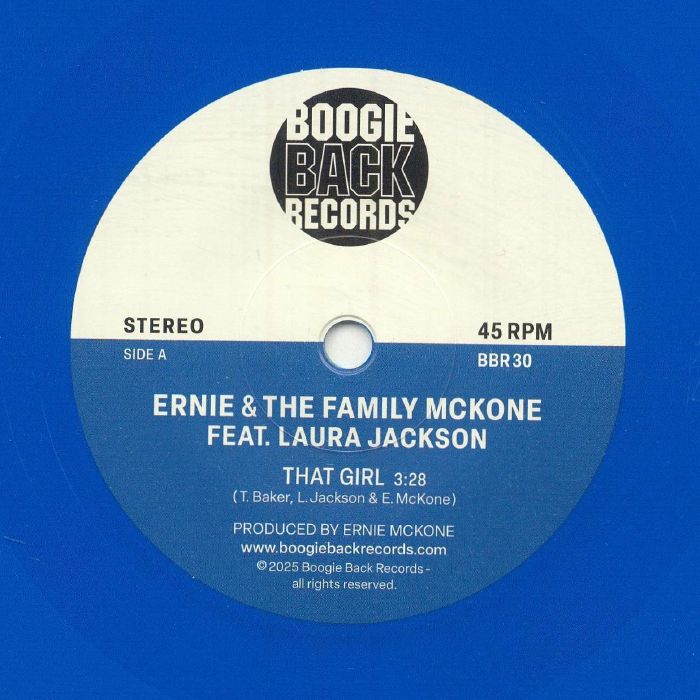 ERNIE & THE FAMILY McKONE feat LAURA JACKSON - That Girl vinyl sleeve