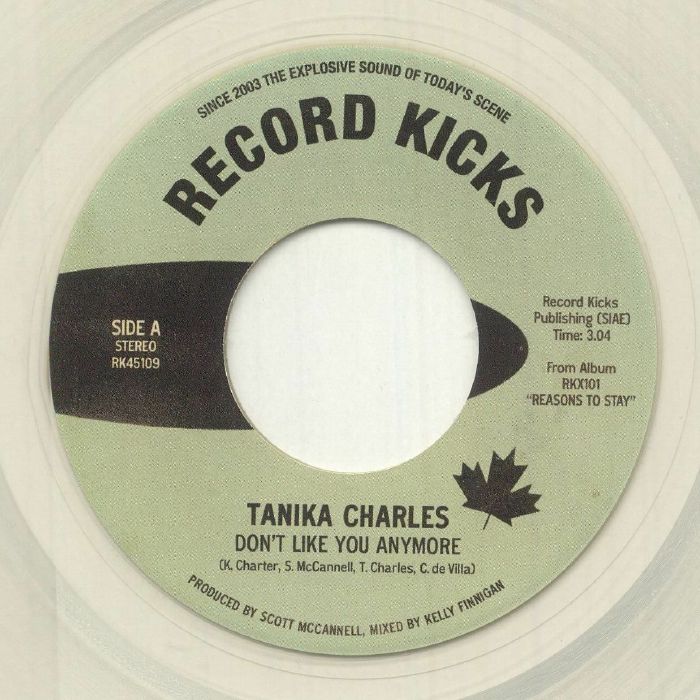 CHARLES, Tanika - Don't Like You Anymore vinyl sleeve