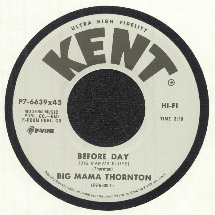 BIG MAMA THONRTON - Before Day (Big Mama's Blues) vinyl sleeve