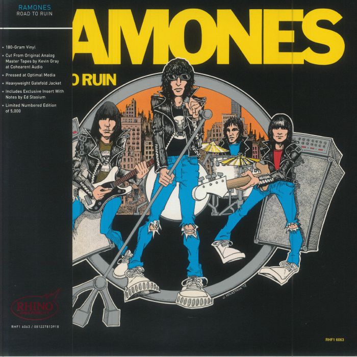 RAMONES - Road To Ruin (reissue) vinyl sleeve