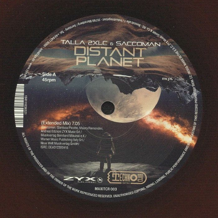 TALLA 2XLC/SACCOMAN - Distant Planet vinyl sleeve