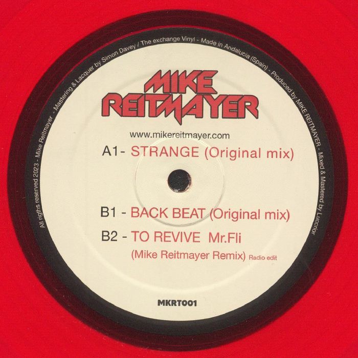 REITMAYER, Mike - Strange vinyl sleeve