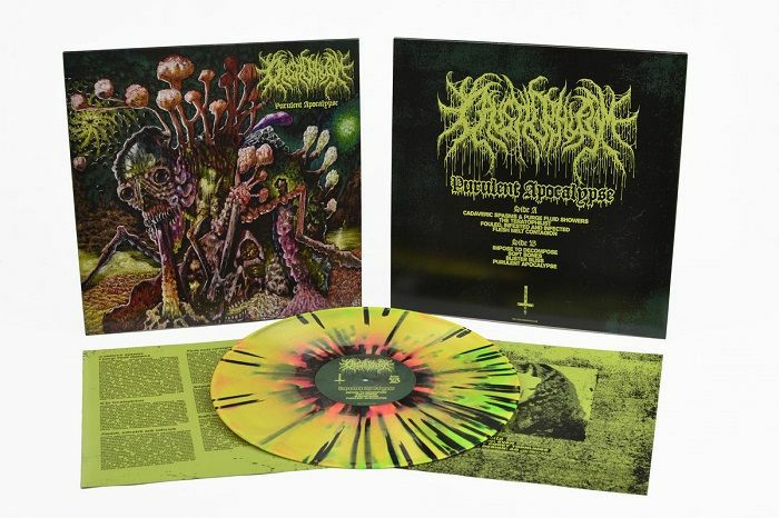 CAUSTIC PHLEGM - Purulent Apocalypse vinyl sleeve