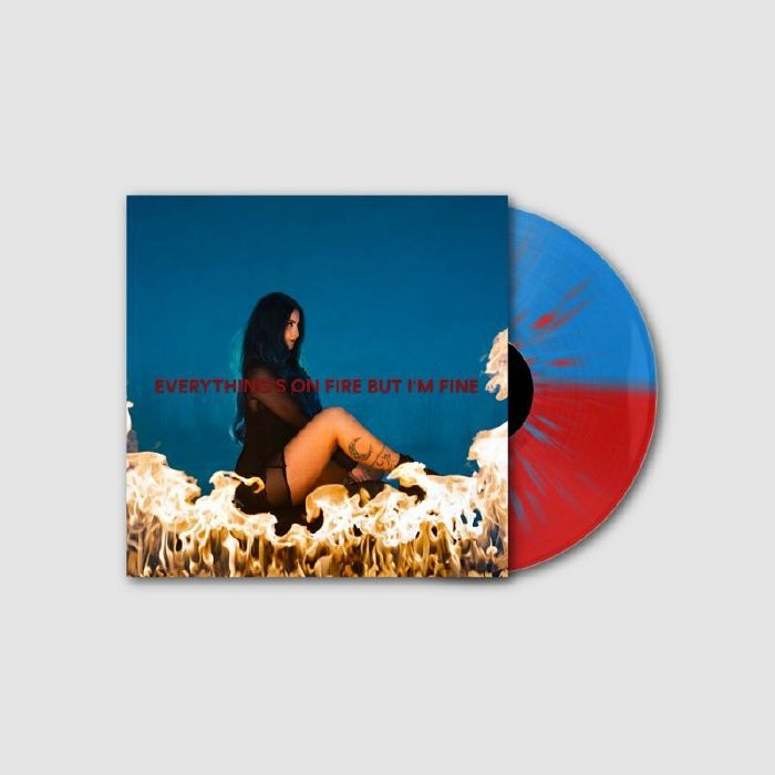 AS DECEMBER FALLS - Everything's On Fire But I'm Fine vinyl sleeve